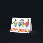 Cartão de sonho Feliz Hanukkah<br><div class="desc">Envie este CARTÃO HANUKKAH a todos os seus amigos e familiares, com os selos correspondentes.</div>