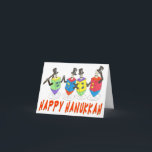 Cartão de sonho Feliz Hanukkah<br><div class="desc">Envie este CARTÃO HANUKKAH a todos os seus amigos e familiares,  com os selos correspondentes.</div>