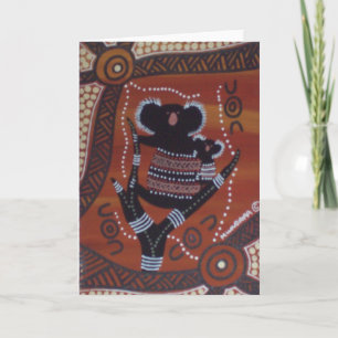 Cartão de Sonho Koala com História do Dreamtime