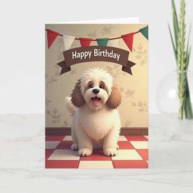 Cartão de Sorriso Canino Caprichoso (Frente)