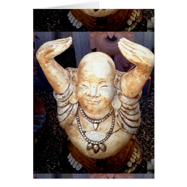 cartão de sorriso de buddha (Frente)