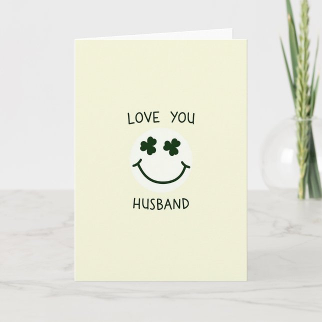 Cartão de Sorriso para Marido que Ama (Frente)