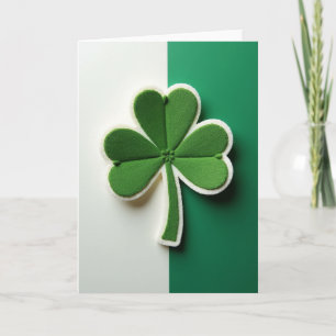 Cartão de Sorte do Trevo Fuzzy Shamrock