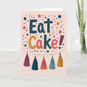 Cartão de Sprinkle de Bolo Doce
