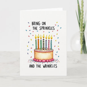 Cartão de Sprinkles Festivos