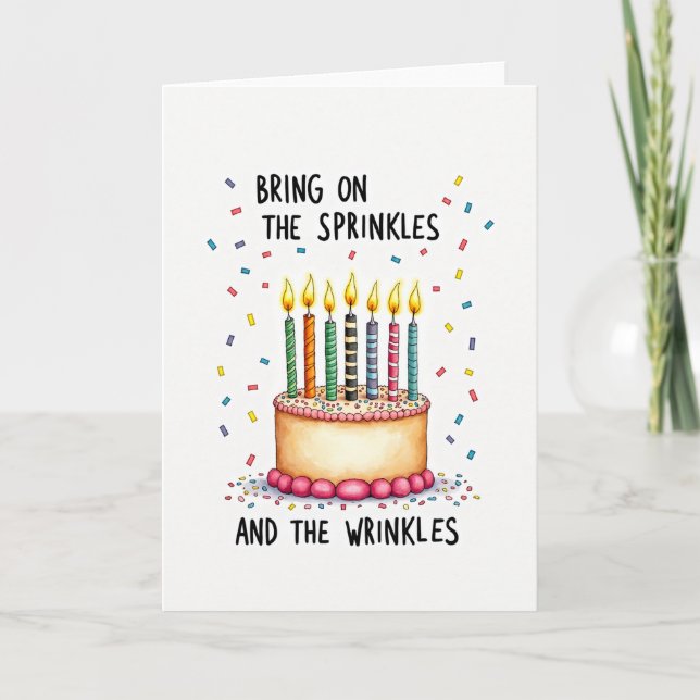 Cartão de Sprinkles Festivos (Frente)
