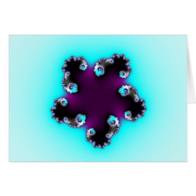 Cartão de Starfish Roxo (Frente Horizontal)