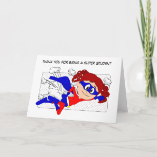 Cartão de Super Estudante, Obrigado do Professor