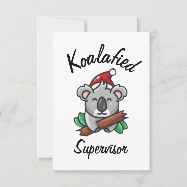 Cartão de Supervisor Koalafied (Frente)