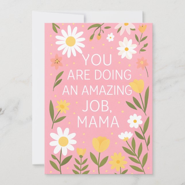 Cartão de Suporte de Encorajamento - Pós-parto Nov (Frente)