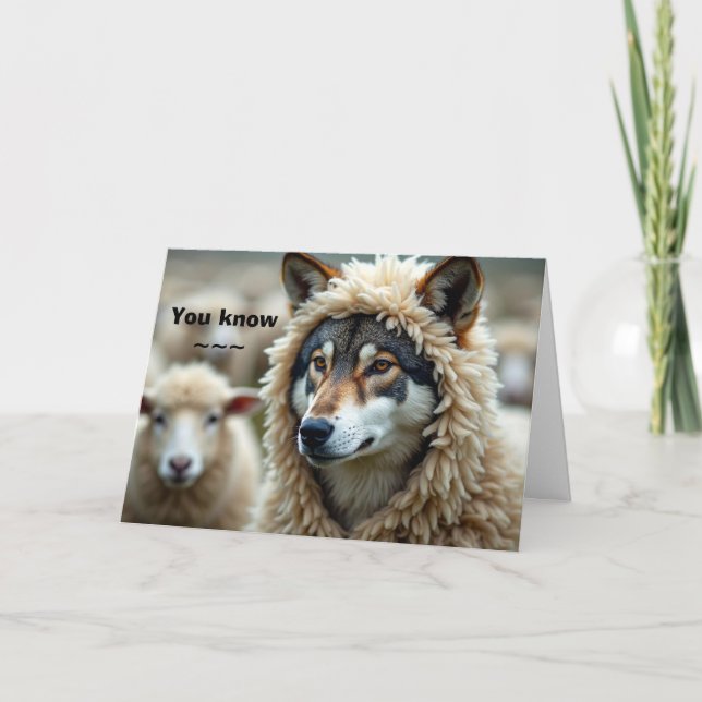 CARTÃO DE SUPORTE DE ROUPAS DE OVELHA (Frente)