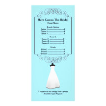 Cartão de Suporte do Menu do chá de panela