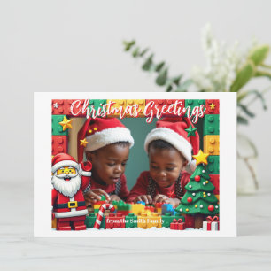 cartão de surpresa da pilha de Natal do Papai Noel