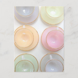 Cartão de Taça Daîly Girly Pastel Tea Cup