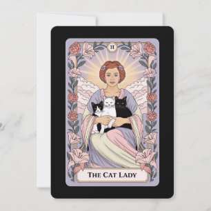 Cartão de Tarot da Senhora dos Gatos Bruxa Mãe Fel