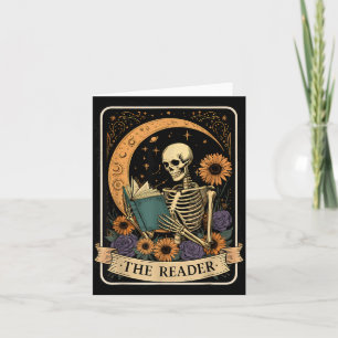 Cartão de Tarot de Halloween Engraçado O Esqueleto