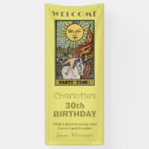 Cartão de Tarot do Sol | Fundo de Aniversário Amar