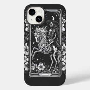 Cartão de Tarot Esqueleto Montando Unicórnio Esque