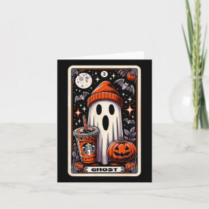 Cartão de Tarot Fantasma Fofo Abóbora da Temporada
