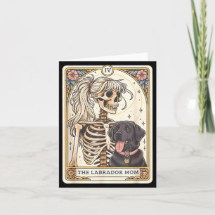 Cartão de Tarot Mãe Black Lab Esqueleto de Labrado