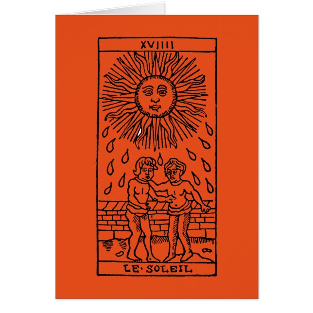 Cartão de Tarot: The Sun (Frente)