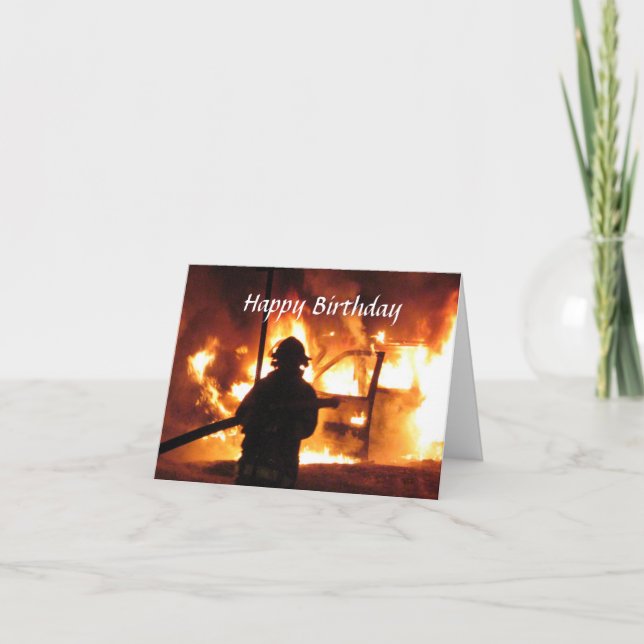 Cartão de Telefone do Bombeiro Personalizado (Frente)