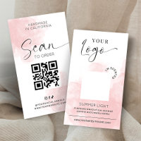 Cartão de Teste de Aroma de Vela Blush Rosa Aquare