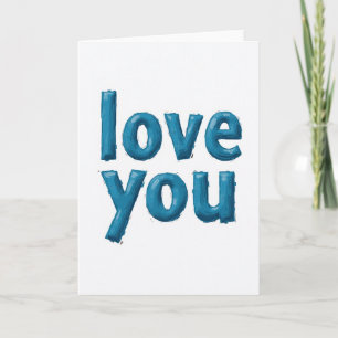 Cartão de Texto de Amor Simples