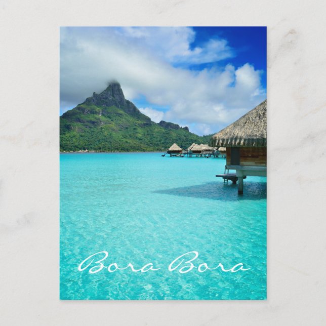 Cartão de texto vertical Bora Bora Bora (Frente)