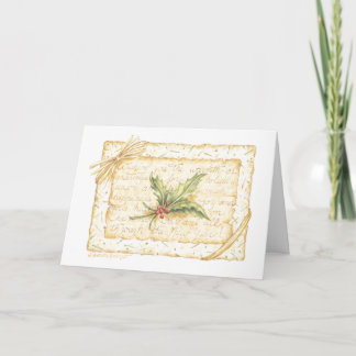 Cartão De Titular De Dinheiro Com Presente De Nata