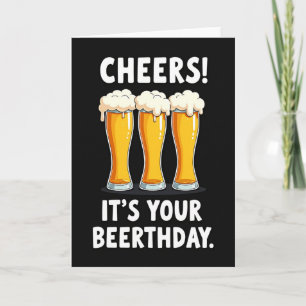 Cartão de Toast de Aniversário Cerveja