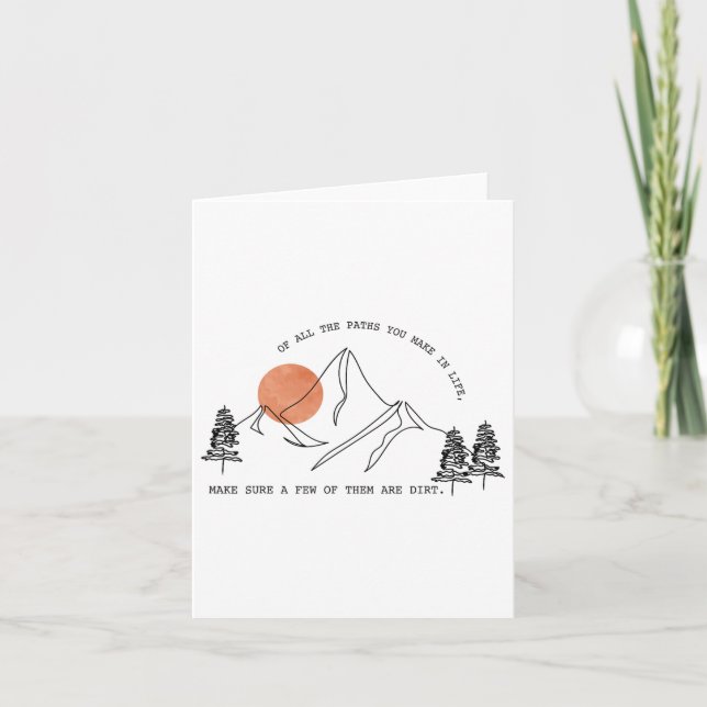 Cartão De Todos Os Caminhos Que Você Pega Na Floresta Da  (Frente)