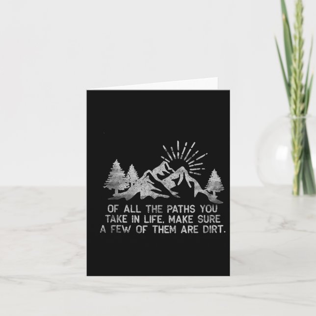 Cartão De Todos Os Caminhos Que Você Pega Na Floresta Da  (Frente)