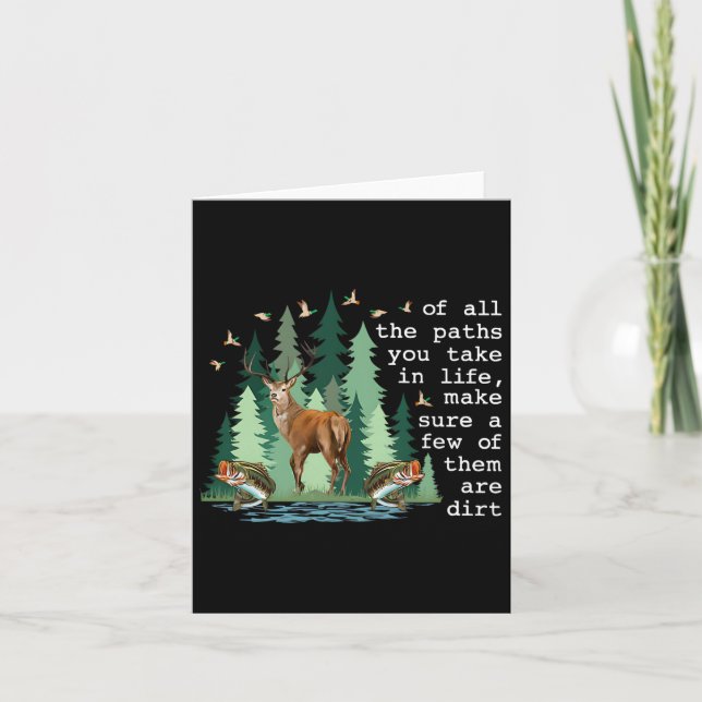 Cartão De Todos Os Caminhos Que Você Pega Na Vida Garanta (Frente)