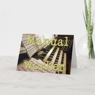 Cartão de trabalhador manual