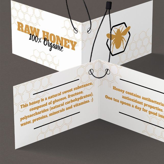 Cartão de travamento de roupa branca de mel dobrad (Criador carregado)