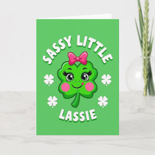 Cartão de Trevo Sassy Lassie