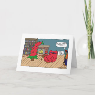 Cartão de tricô de Natal