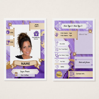 Cartão de Troca da Mamãe em Luxo Roxo