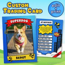 Cartão de Troca de Quadrinhos do Superdog, Cartões