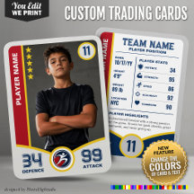 Cartão de Troca Personalizado All Stars com Cores