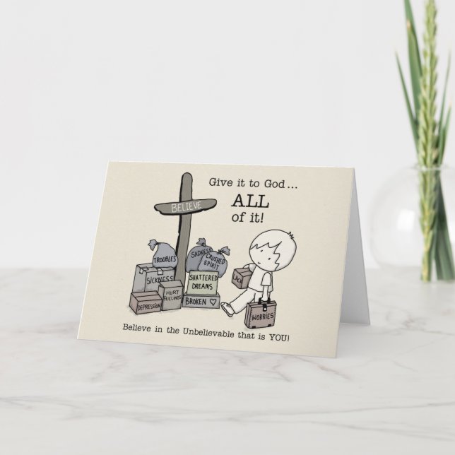 Cartão Dê tudo a Deus (Frente)