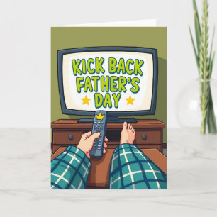 Cartão de TV do Dia dos Pais Kick Back