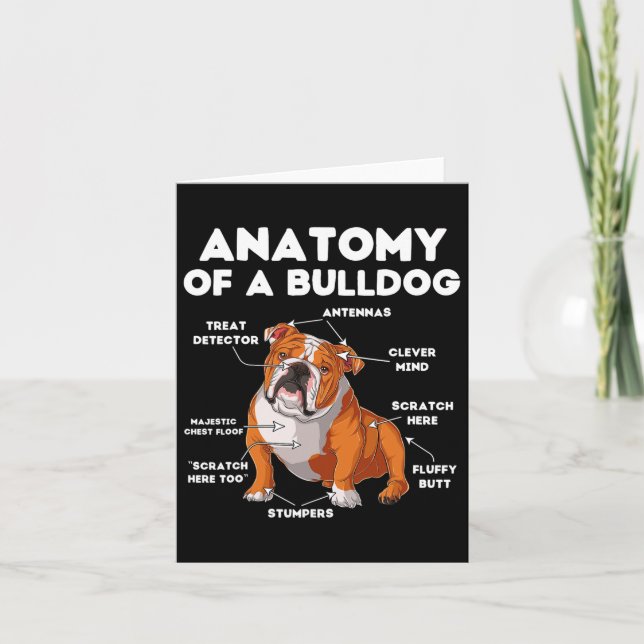 Cartão De Um Bulldog (Frente)
