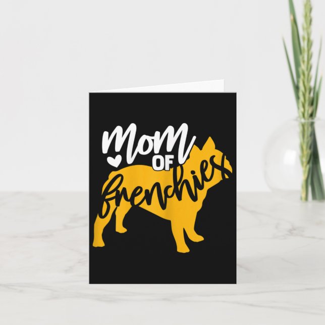 Cartão De um Bulldog Francês 1  (Frente)