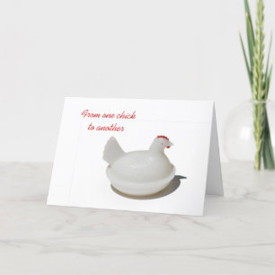 Cartão De um pintinho para outro