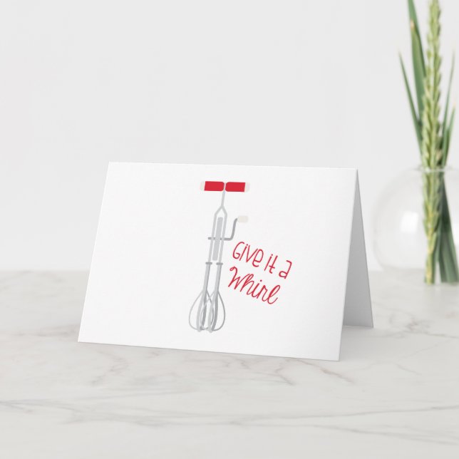 Cartão Dê Um Whirl (Frente)