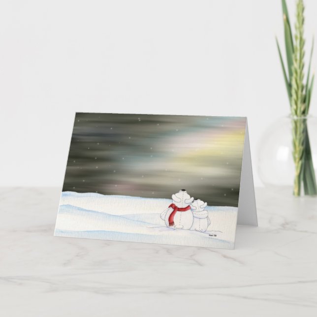 Cartão de Ursos Polares (Frente)