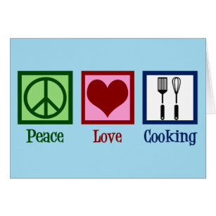Cartão de Utensls de Cozinhar de Paz de Chef Bonit