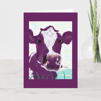 Cartão de vaca roxo 2